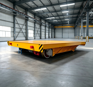 Carro de Transferencia Eléctrico sin Rieles a Batería con Control Remoto, Carro de Plataforma Plana con Ruedas de <span class=keywords><strong>Goma</strong></span> para Carga Pesada, Ideal para Manipulación de Moldes en Talleres - Product Image 1