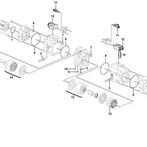 Bomba de Pistón Hidráulica Principal para Excavadora VOLVO EC380E EC350E EC380EHR, Piezas VOE14625695 K3V180DT-180R-1E12-V K3V180DT Belparts - Product Image 4