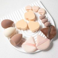 Ensemble d'éponges de maquillage mignonnes, ensemble de houppettes à poudre, éponge de maquillage en forme de Mickey, utilisation humide et sèche, mini houppettes de beauté