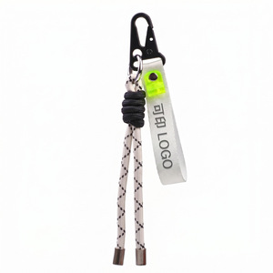 Multifunctional Eagle Beak Buckle <b>Polyester</b> <b>Lanyard</b> Custom Logo Phone Strap Weaving Webbing Wristband Multicolor Accessory - Product Image 2
