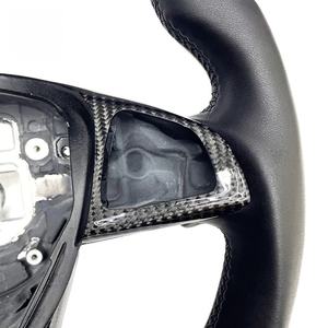 พวงมาลัยคาร์บอนไฟเบอร์3K สำหรับรถ Mercedes <span class=keywords><strong>AMG</strong></span> C63 E63 GLE63 W205 W213ฐานแบนดีไซน์รูปตัว D - Product Image 4