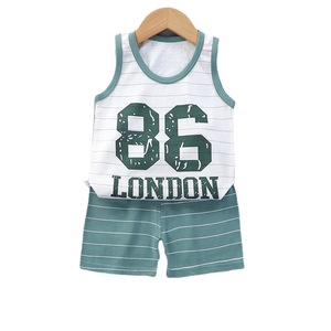 Pijamas de Verano de Manga Corta para Niños, Conjuntos de Ropa para Bebés, Ropa de Dormir Rosa para Bebés - Product Image 5