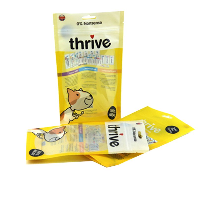 Factory custom bag aluminum foil silver zipper stand up pouch