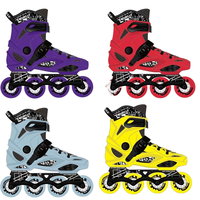 Chaussures à roulettes en ligne ROSELLE X9 pour adultes, hommes et femmes, sport de plein air professionnel, roue unique en PU clignotante, roulement 50 kg