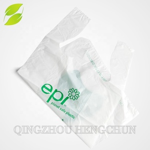 Eco-Friendly 100% Biodegradable <b>Compostable</b> T-Shirt <b>Bags</b> for Shopping for Supermarkets and Exhibitions - Product Image 5
