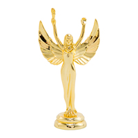 Figura Decorativa de Plástico Dorado con Forma de Diosa, Ángel o Dios, Recuerdo, Trofeo, Accesorio GZ47, Superventas