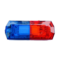 Lampe de signalisation à LED rouge et bleue, rechargeable par type C, lampe de patrouille extérieure pour épaule, lampe de signalisation routière