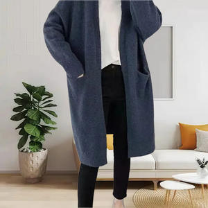 <span class=keywords><strong>Cardigan</strong></span> Lungo Invernale Stile Coreano a Tinta Unita per Donne, Morbido e Ampio in Maglia Casual per Ragazze - Product Image 2