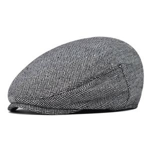 Gorro Clásico Británico para Hombre, Gorra Plana de 5 Paneles, 100% Lona de Algodón - Product Image 6