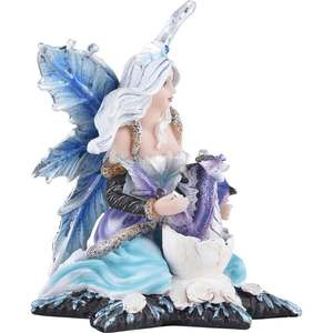 Figura <span class=keywords><strong>de</strong></span> Hada <span class=keywords><strong>de</strong></span> resina con Dragón, estatua <span class=keywords><strong>de</strong></span> decoración para el hogar, diseño exclusivo - Product Image 4