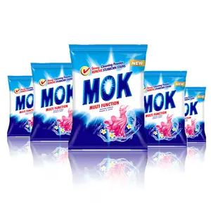 MOK washing powder, detergent powder with plastic bag supplier china