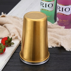 Tùy Chỉnh Vàng Đồng Đen In Ấn Thăng Hoa Kim Loại Trại Du Lịch Cà Phê Trà Bia Cup Thép Không Gỉ Mugs Với Logo - Product Image 3