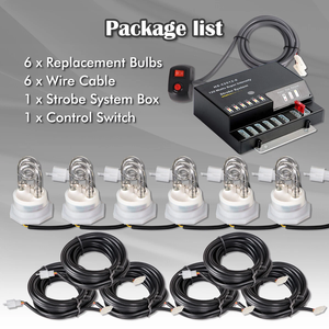 Kit de Luces Estroboscópicas de Xenón <span class=keywords><strong>HID</strong></span> de Emergencia Shinemien Hideaway, Blancas, 160W, 12/24V, Cable de Alimentación de 16 Pies con Controlador, Faros Delanteros y Traseros - Product Image 5