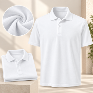 Premium Soft Pique Short Sleeve Mens Smart Casual Golf Top 100% Cotton <b>Combed</b> Compact Polo Shirt Custom Logo Manufacturer - Product Image 2