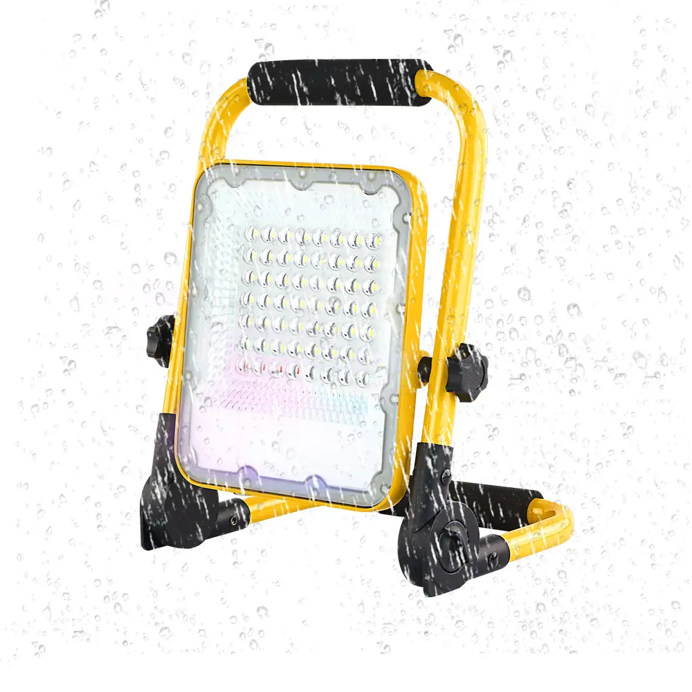 LED Work Light Portable COB Flood Lights Rechargeable Battery Power Bank IP65 Waterproof SOS Emergency