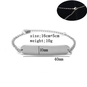 Polished stainless steel bracelet with curved engraving for men, women, adults and <strong>children</strong> - Product Image 6