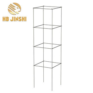 Jaula Cuadrada Plegable Galvanizada de 4 Paneles para Tomates, Torre de Soporte para Plantas - Product Image 2