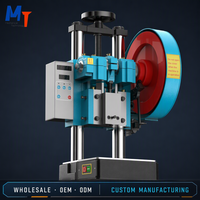 Presse à poinçonner électrique manuelle 1 tonne 10 kN, commande à double bouton, course de 40 mm, 250 SPM, moteur à noyau de cuivre, arrêt d'urgence