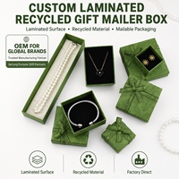Individuell Bedruckte Papier-Karton Schmuck-Geschenkboxen Luxuriöse Kleine Verpackungs- und Versandboxen für Ohrringe, Armbänder, Halsketten und Ringsets