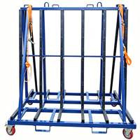 Étagère de rangement antidérapante en métal, support en verre en forme de A, conteneurs de stockage pour camions, pour le transport de marchandises fragiles et de protection