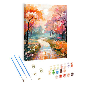 Kits de pintura <span class=keywords><strong>digital</strong></span> al por mayor camino en el bosque Diy pintura por números para adultos decoración personalizada para el hogar regalos para amigos - Product Image 1