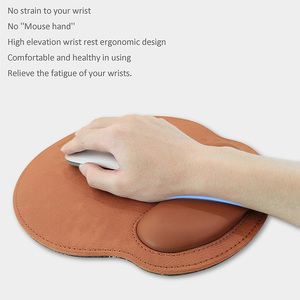 PU da cổ tay phần còn lại chuột Pad Mat Vòng chuột Pad cổ tay Gối rắn cho máy tính PC Cổ - Product Image 2