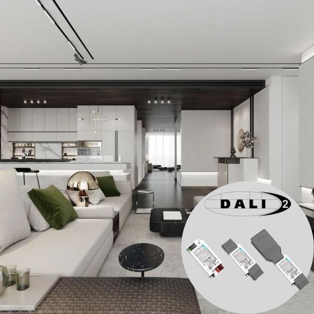 BOKE Dali Push Dim Driver Dali Constant Current Iindependent Dimmable Led Driverdali Led 24V Driver Slim Flicker-free DQLS