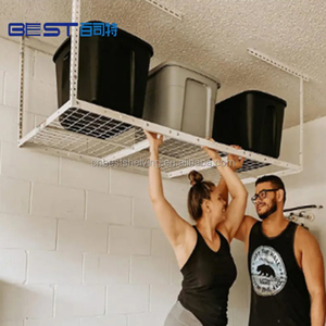 Heavy Duty Adjustable Overhead Garage Storage Rack Ceiling Mount Garage Organization Rack