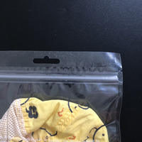 Chapeaux à trou rond en plastique laminé à haute transparence emballage sac ziplock transparent