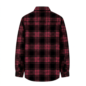 Camisa de Franela a Cuadros de Manga Larga para Hombre, de Alta Calidad, Corte Regular, Informal, de Algodón, con Botones - Product Image 2