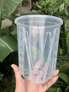 Usine jardin décoration grande fente ronde en plastique <span class=keywords><strong>transparent</strong></span> bonsaï planteurs succulent <span class=keywords><strong>transparent</strong></span> orchidee <span class=keywords><strong>pot</strong></span> - Product Image 4