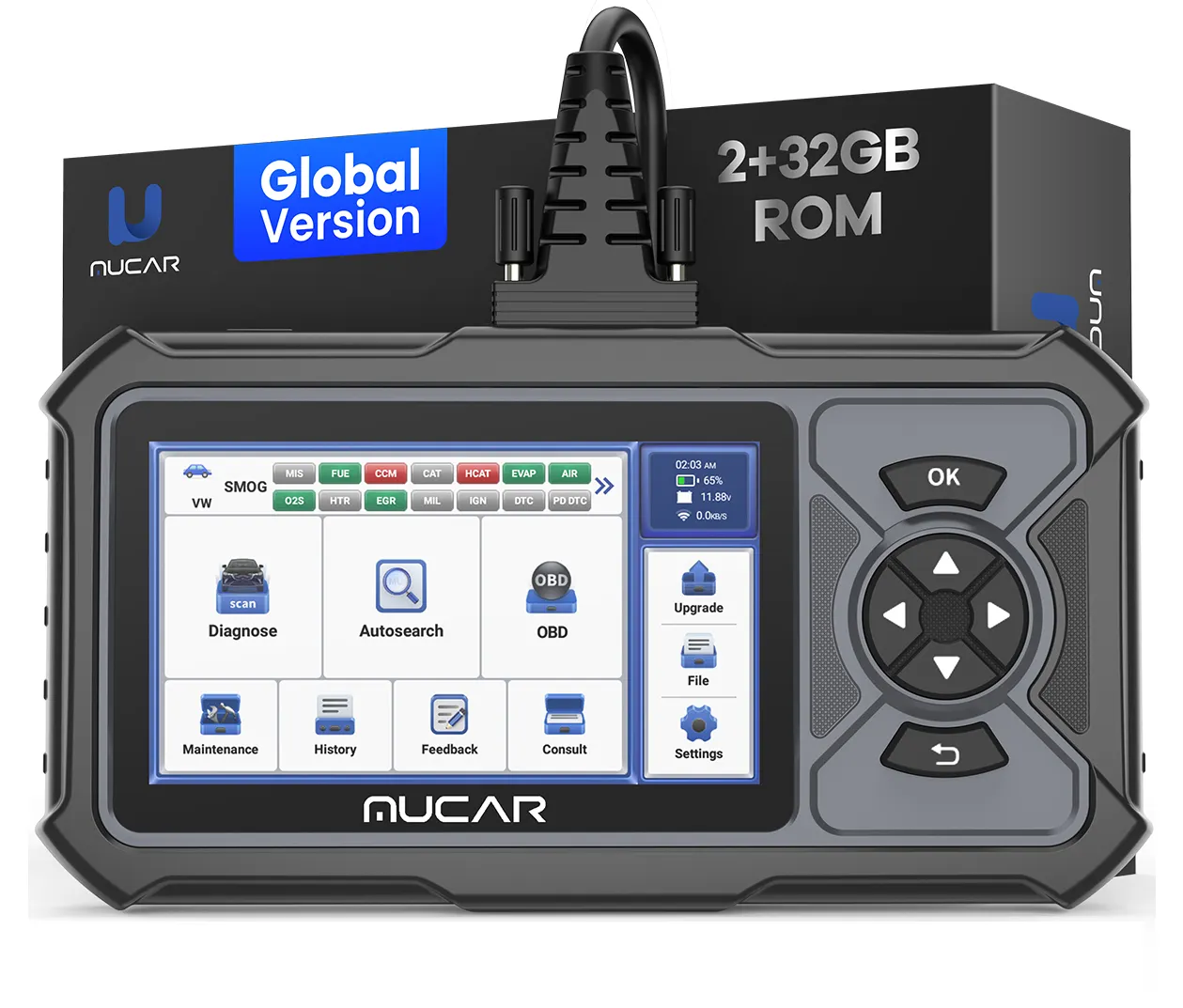 MUCAR CDE900 Lite OBD2 Scanner Ferramenta de Digitalização Diagnóstica OBDII Leitor de Código do Carro Sistema Completo Scanner de Carro Ferramentas de Diagnóstico Atualização gratuita
