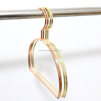 Nordic Semi-Circular Luxury Lady Metal Hanger Tie Rack Scarf Rack Belt Rack Silk Gold Scarf Hanger