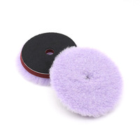 Tampons de polissage en laine auto-adhésifs de style japonais PMS, 5 pouces, 6 pouces, laine longue, outils de nettoyage pour le detailing automobile