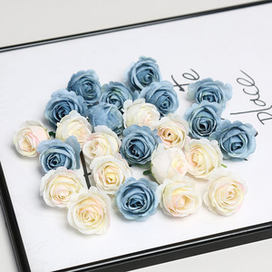 ดอกกุหลาบประดิษฐ์ขนาดเล็กจากผ้าไหม สำหรับตกแต่งงานแต่งงาน DIY เครื่องประดับผม อุปกรณ์ประกอบฉากถ่ายภาพ - Product Image 3