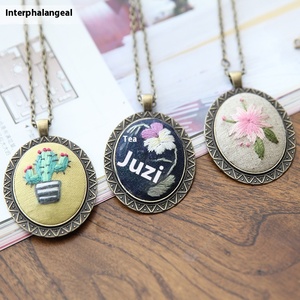 Jin Hao bordado hecho a mano DIY Material para mujer suéter antiguo cadena tela flor Lu bordado Kits tela textil artesanías - Product Image 3