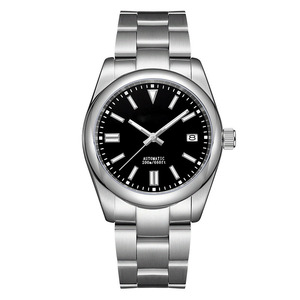นาฬิกา Seiko OEM ตัวเรือนสแตนเลสสตีลทั้งเรือน ระบบออโตเมติก ผลิตในญี่ปุ่น เข็มเรืองแสง นาฬิกาดำน้ำ หรูหรา เรียบง่าย สไตล์มินิมอล นาฬิกาธุรกิจแบบกลไก - Product Image 2