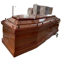 Ataúd Personalizable de Madera Maciza de Palisandro para Adultos, Estilo Europeo, Biodegradable y Ecológico, Capacidad de 220 Pulgadas Cúbicas, 1 Año de Garantía