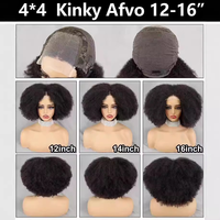 Perruque Bob en cheveux humains brésiliens avec dentelle frontale |   Perruque courte de style afro bouclée et crépue |   Perruque 100% cheveux humains Remy pour femmes noires