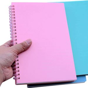 A4 A5 A6 Spiral Hard Cover Customizable Leather Notebook <b>Journals</b> for Laptop and Travel Use - Product Image 3