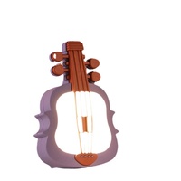 Lampe de bureau LED moderne Chargement USB Violon Veilleuse Protection des yeux pour étudiants Touch ABS pour dortoir chambres lecture chevet
