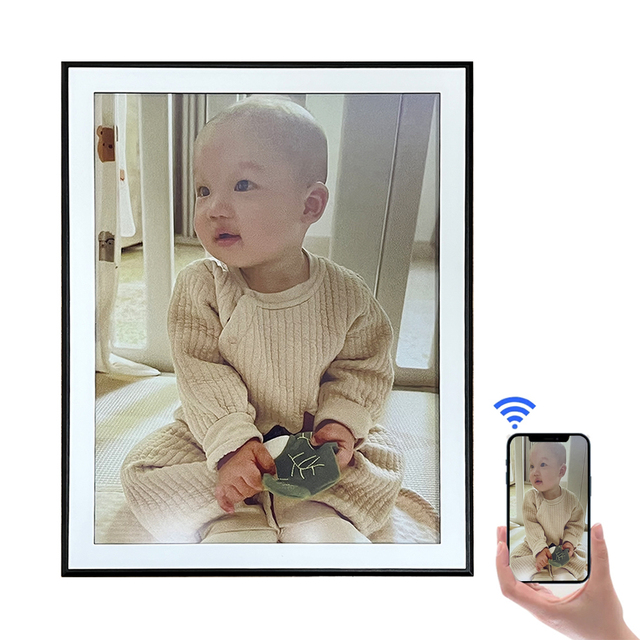 Custom 13.3 Inch Color E Paper Canvas Ultra Thin E Ink Frame Display Paper Like Portable Battery Powered Art Digital Frame