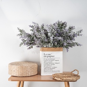 Fleurs d'eucalyptus artificielles CallaFloral, fleurs violettes en plastique, décoration de mariage, bouquet, accessoires de photographie - Product Image 1