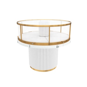 Hot Custom Vòng cổ sang trọng Vòng Kính Showcase Set đứng cửa hàng đồ trang sức thiết kế đồ trang sức hiển thị truy cập để bán - Product Image 5