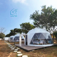 Dôme de camping géodésique en PVC durable, résistant aux UV et imperméable, pour 4 à 8 personnes, idéal pour les fêtes en extérieur et les centres de villégiature – Fabrication chinoise
