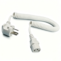 Câbles d'alimentation en spirale standard nationaux à 3 broches, type GB, pour ordinateur, vente en gros