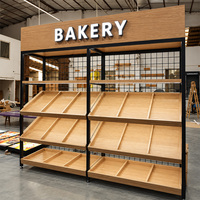 Vitrine de présentation alimentaire pour restaurant, vente au détail, conception personnalisée, service professionnel, présentoir alimentaire pour boulangerie