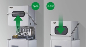 Lavavajillas Eléctrico Automático de Alta Resistencia con Cubierta Superior e Inferior de Acero Inoxidable 304, Motores Silenciosos y Lavado con Agua Caliente para Cocina Comercial - Product Image 3