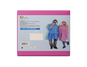 Impermeabile in PE con Cappuccio per Adulti, Monouso, per Viaggi all'Aperto, Escursionismo e Uso Casual - Product Image 1