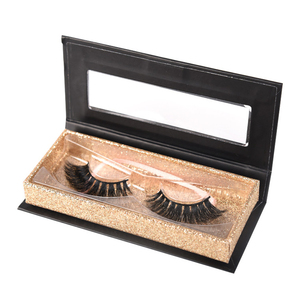 Custom Luxury <b>Book</b> Shaped Rigid Magnetic Cardboard Eyelash Gift <b>Box</b> with UV Coating Embossing Recycled Materials Sponge Lining - Product Image 5